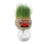 Grass Head | Grass Head Vase | Minii Growing Grass Head | Funny Head Dolls Kids | Growing Grass Head Doll | Doll Head Planter for Men Women Kids Home Garden Decor