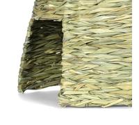 Grass House for Rabbits, Foldable Sleeping Bed, Grass Hideaway Nest - Small Animal Game Hideaway Bed, Habitat Decoration, Hay Bed Playhouse for Chinchillas, Hamsters, Dutch Pigs, Guinea Pigs and More