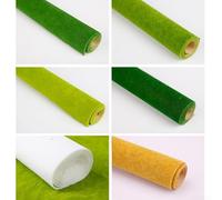 Grass Landscape Mat Rolls Applied to Wargaming Tabletops Model Railway Scenery Sand Table Art Projects and DIY Miniature Landscape Design (Yellow 50 * 50cm)