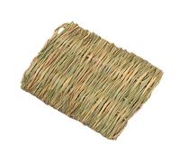 Grass Mat for Cats, Woven Scratching, Soft Chew Toy Natural Bedding, Sleeping Pad 11.02x15.75x0.39 Inches for Bunnies Dogs Resting Play Area and Small Pet Comfort Zone