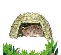 Grass Nest - Foldable Hay Bed and | Bunny Sleeping Cave, Natural Pet Playhouse for Small Animals, Cosy Habitat Decor for Guinea Pigs, Hedgehogs, Dwarf Rabbits, Hamsters