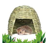 Grass Pet - Hand Woven Straw , Foldable Animal Sleep Cave | Small Pet Play House, Natural Mesh Hay Bed, gnaw Comfort Zone