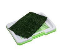 Grass Potty Pad Dog - Reusable Training Mat, Washable Turf Accessory, Non-Slip Pet Surfaces | Splashproof Three-Layer System, Indoor Outdoor Housebreaking Tool for Puppy Kitten