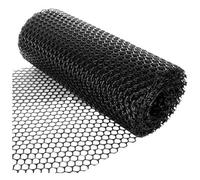 Grass Reinforcement Protection Mesh Roll - Heavy Duty 460gsm Flexible Black Plastic - Easy Cut - For Car Parking, Paths, Playgrounds (2M X 50M)