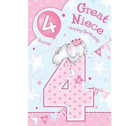 Grass Roots Great Niece 4th 4 Today Happy Birthday Card With A Lovely Verse