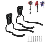 Grass Strimmer Wall Bracket, Falezern 2 Pcs Universal Metal Garden Strimmer Hanger, Garden Tool Bracket, Strimmer Storage Hook, Grass Trimmer Storage Holder for Garden Strimmer, Garden Tools.