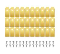 Grass Trimmer Blade Cutting Blade Stainless Steel for Robot Lawn Mower Lawnmower Double Cutting Effect Increase Efficiency(30pcs Gold)