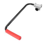 Grass Trimmer Handle, Aluminum Alloy Weed Cutter Handle, Ergonomic Thread Cutter Handle, Weed Eater Handle Extension with Holder Clip, Weed Killer Attachment