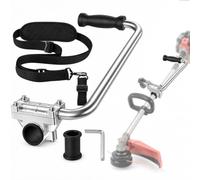 Grass Trimmer Handle for Einhell GC-CT 18/24 Li P 2019-2027+ | Brush Cutter Handle Extension | 26mm/28mm Shaft | Flexible Height Angle | Shoulder Harness | Secure 4-Bolt Bracket |Yard Work