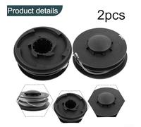 Grass Trimmer Spool, Nylon Line Spool for GC-ET 4530, 1.4 mm Dual Line Spool, 2pcs, 10 m per Spool, Auto-Cut Feature