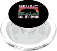 Grass Valley California Retro Bear Vintage 530 Nevada County PopSockets PopGrip for MagSafe