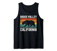 Grass Valley California Retro Bear Vintage 530 Nevada County Tank Top