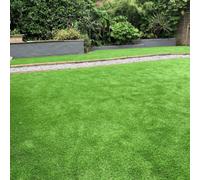 Grass Warehouse Deluxe Artificial Grass 42mm - Ultra Realistic & Soft Pet-Friendly Fake Grass Lawn