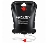 Grass Warehouse Solar Shower Camping Bag Portable Outdoor Camp Shower With Hose & Shower Head, Solar Heated 5 Gallon Water Bag
