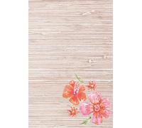 Grasscloth and Hibiscus Flowers lined Notebook: Tropical Flowers on Grasscloth Background, 6X9 inches, 100 Page Lined Notebook For Journal Keeping or Note Taking, Travel Memories