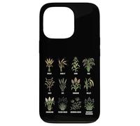 Grasses & Cereals Chart Botanical Guide Plants Enthusiasts Case for iPhone 13 Pro