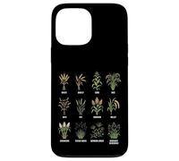 Grasses & Cereals Chart Botanical Guide Plants Enthusiasts Case for iPhone 13 Pro Max