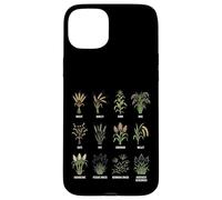 Grasses & Cereals Chart Botanical Guide Plants Enthusiasts Case for iPhone 15 Plus