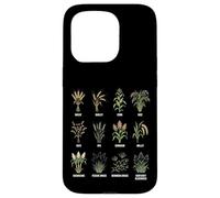Grasses & Cereals Chart Botanical Guide Plants Enthusiasts Case for iPhone 15 Pro