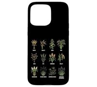 Grasses & Cereals Chart Botanical Guide Plants Enthusiasts Case for iPhone 15 Pro Max