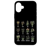 Grasses & Cereals Chart Botanical Guide Plants Enthusiasts Case for iPhone 16 Plus