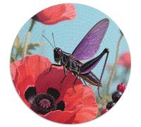 Grasshopper 1000 Piece Jigsaws Round Puzzles for Adults And Kids Cool Unique Challenge Games Scene Creative 1000pcs (67.5x67.5cm)