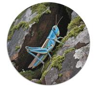 Grasshopper 1000 Pieces Jigsaw Round Puzzle for Adults And Kids Modern Unique Challenge Games Scene Creative 1000pcs (67.5x67.5cm)