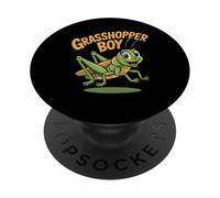 Grasshopper Boy Mens Funny Cartoon Insect Party Birthday PopSockets Adhesive PopGrip