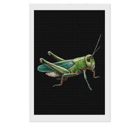 Grasshopper Diamond Painting Kits Round Full Drill Cross Stitch Art Pictures for Home Wall Decor 8"x12"