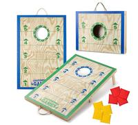 Grasshopper Games Cornhole Set, FSC Wooden Bean Bag Garden Toss Game