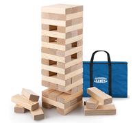 Grasshopper Giant Stack N Fall Wooden Tumble Tower Game 54 Blocks Kids Adults
