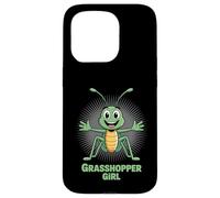 Grasshopper Girl Womens Cute Cartoon Insect Party Birthday Case for iPhone 15 Pro