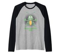 Grasshopper Girl Womens Cute Cartoon Insect Party Birthday Raglan Baseball Tee