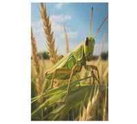 Grasshopper Jigsaw Puzzles 1000 Pieces for Adults Kids Woodiness Puzzle Educational Games Home Decoration （78×53cm）