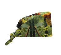 Grasshopper on a Branch Breathable Work hat with Sweatband and Adjustable Back tie, Suitable for Men and Women Black