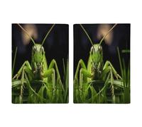 Grasshopper on Grass Leather Passport Holder Covers Case Minimalist Passport Sleeve Travel Wallet Passport Book Holders for Women Men, style, 20.3x13.8cm