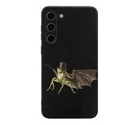 Grasshopper Wearing Top Hat And Tie Printed Phone Case Unisex Cute Trendy Cellphone Protective Cover Compatible with Galaxy S23/S23 Plus/S23 Ultra