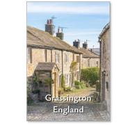 Grassington, Yorkshire, England - An Old Backstreet in The Village of Grassington in The Yorkshire Dales National Park, Fridge Magnet