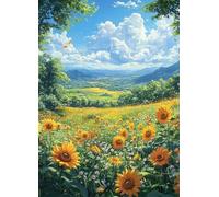 Grassland Diamond Art Landscape Diamond Painting Kits for Adults Beginner 5D DIY Full Square Drill Cross Stitch Kits for Adults Arts and Crafts for Bedroom Decor, Room Decor 32x44 Inch -bby250772