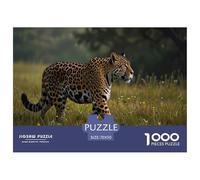 Grassland Leopard Jigsaw Puzzles for Adults Animal Puzzle Game 1000 Jigsaws Brain Challenge Home Decoration Gifts 70x50cm/1000pcs