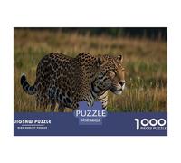 Grassland Leopard Jigsaw Puzzles for Adults Animal Puzzle Game 1000 Pieces Educational Games for Adults Gifts 38x26cm/1000pcs