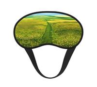 Grassland Paths Blackout Sleep Mask with Elastic Band Design Fits All Head Shapes Ideal for Travel Office and Shift Work