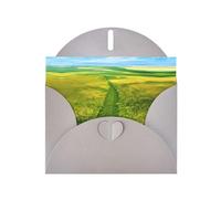 Grassland paths Print Gray blank greeting cards for birthdays, thank yous, weddings, a set of cards for all occasions