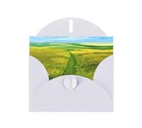 Grassland paths Print White blank greeting cards for birthdays, thank yous, weddings, a set of cards for all occasions