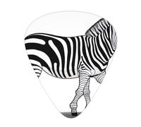 Grassland Zebra Printed pick set - 12 pieces, thin, medium and thick guitar picks, suitable for guitar, bass, electric guitar and ukulele