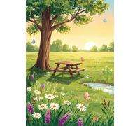 Grasslands Jigsaw Puzzles for Adults 500 Pieces, Adult jigsaw Puzzle 500 pieces Trees, Challenging Brainteaser with Alphabet Backing, Eco-friendly Dust-Free, Home Wall Decor Gift
