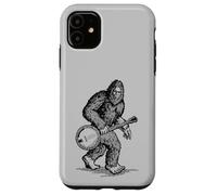 Grassquatch! Vintage Bigfoot & Bluegrass Banjo Music Case for iPhone 11