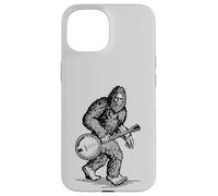 Grassquatch! Vintage Bigfoot & Bluegrass Banjo Music Case for iPhone 15