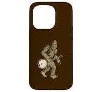 Grassquatch! Vintage Bigfoot & Bluegrass Banjo Music Case for iPhone 15 Pro