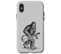 Grassquatch! Vintage Bigfoot & Bluegrass Banjo Music Case for iPhone X/XS